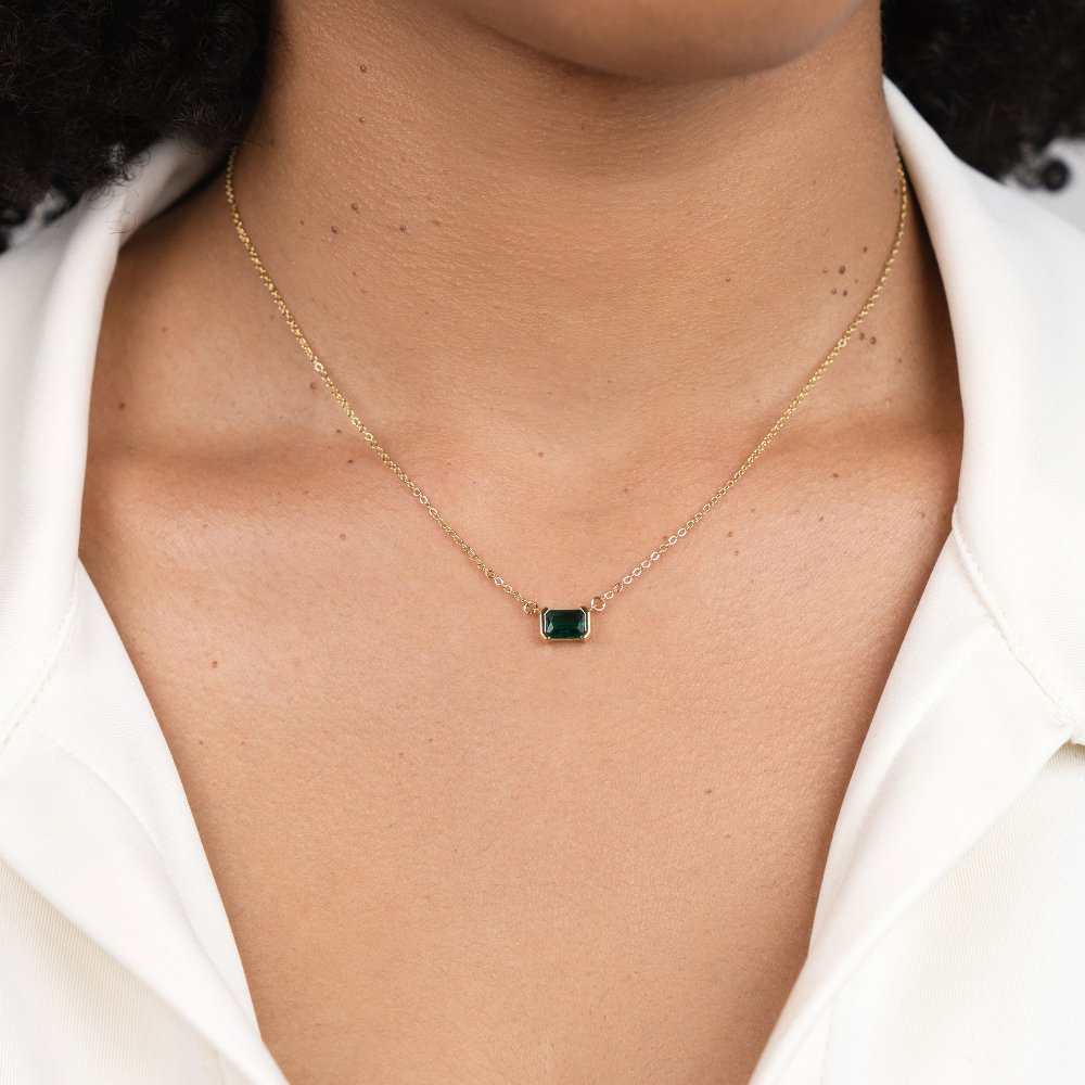 Moni Green Emerald Necklace-Westeryn