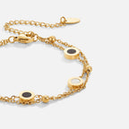 Onyx & White Stone Bracelet-Westeryn