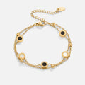 Onyx & White Stone Bracelet-Westeryn