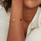 Onyx & White Stone Bracelet-Westeryn