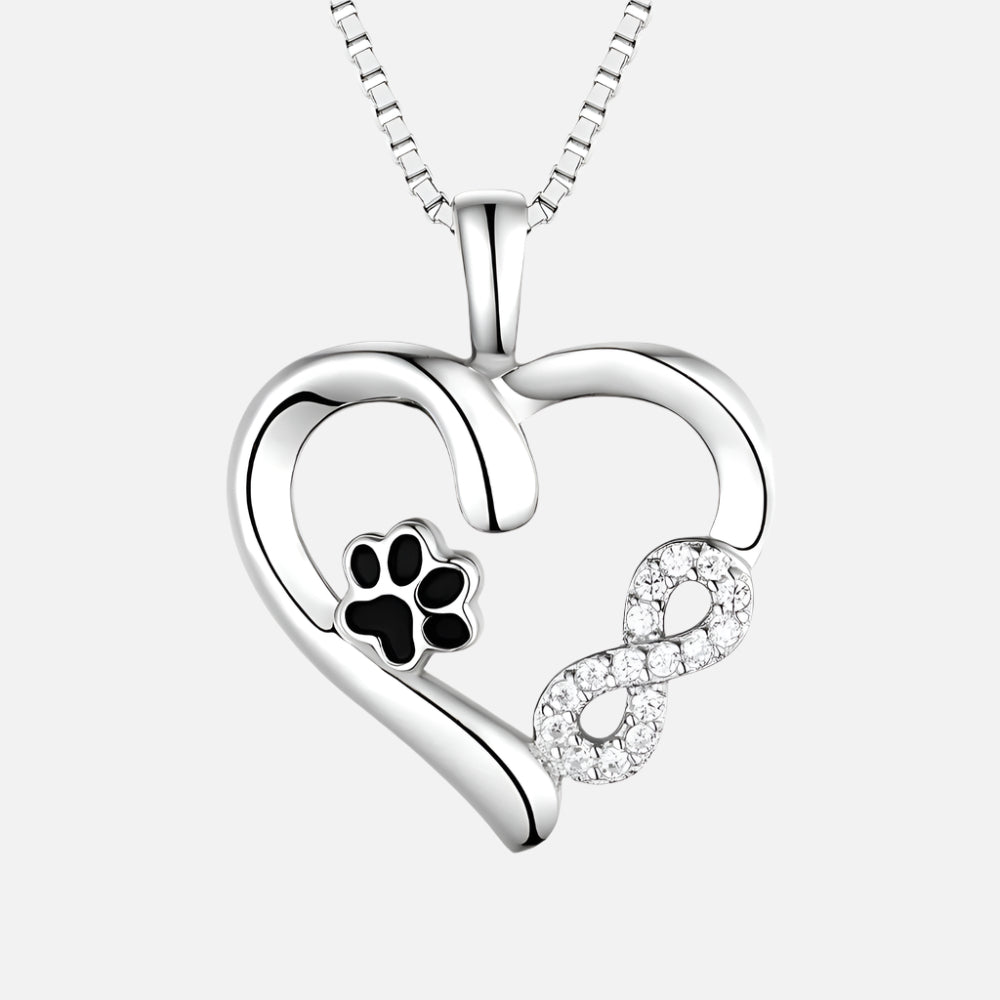 SOREA – Elegant Necklace with Paw, Heart, and Infinity Symbols for Animal Lovers-Westeryn