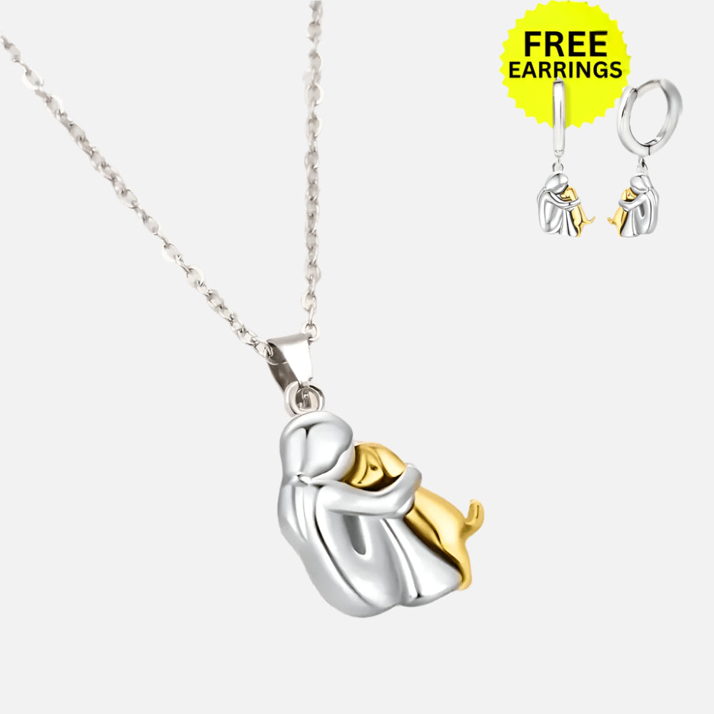 Ametis – Elegant Hug Pendant with Matching Earrings – Limited Time Just for You