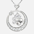 MALIA – Elegant Paw Necklace made of 925 Sterling Silver with Sparkling Zirconia for Stylish Accents-Westeryn