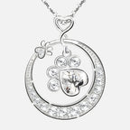 MALIA – Elegant Paw Necklace made of 925 Sterling Silver with Sparkling Zirconia for Stylish Accents-Westeryn