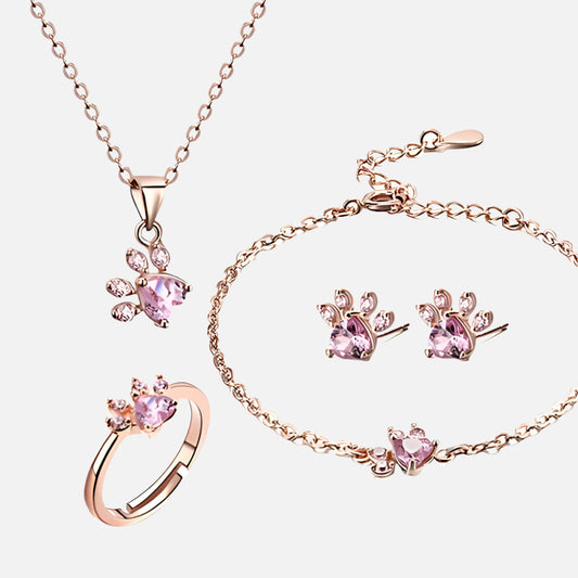 Celestial Paw Jewelry Set