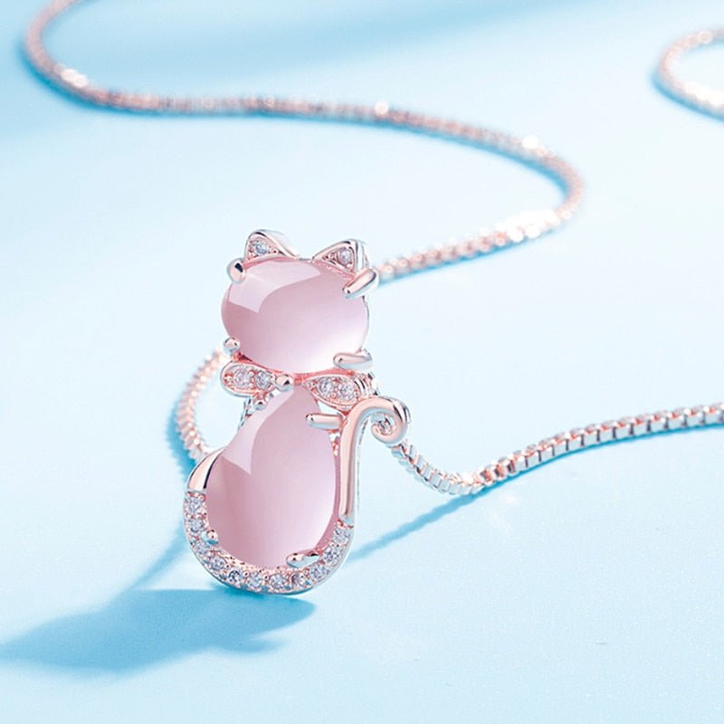 Charming Cat Pendant Necklace