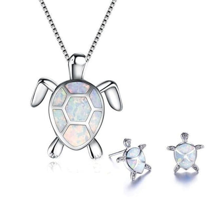 Ocean Whisper Necklace & Earring Set