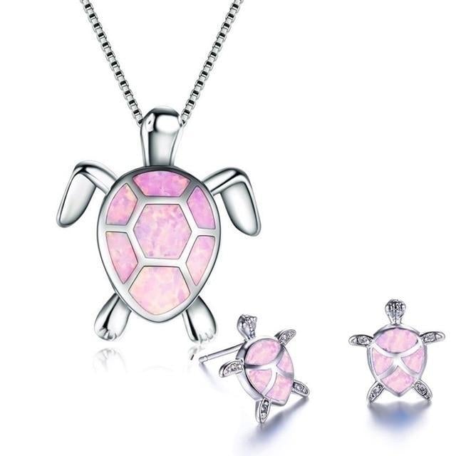Ocean Whisper Necklace & Earring Set