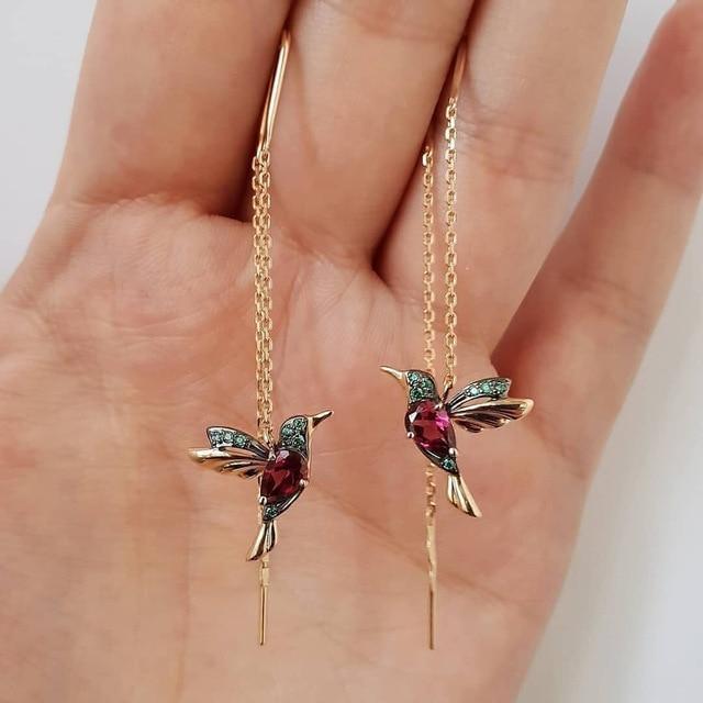 Hummingbird Elegance Earrings