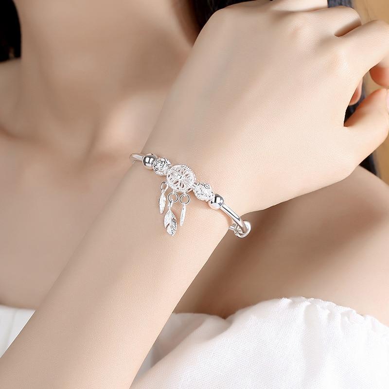 Adjustable Silver Dreamcatcher Bracelet-Westeryn