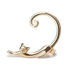 Silver Whisker Charm Earrings | White Gold-Westeryn