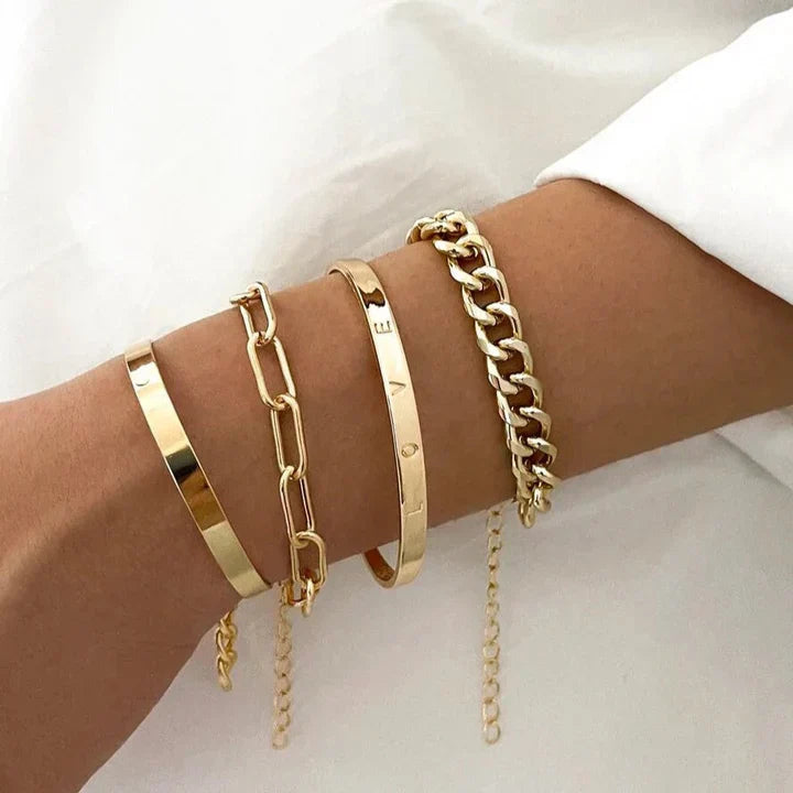 Elan Mercer Bracelet Set | Gold-Westeryn