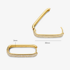 Large Icon Pavé Hoops | Gold-Westeryn