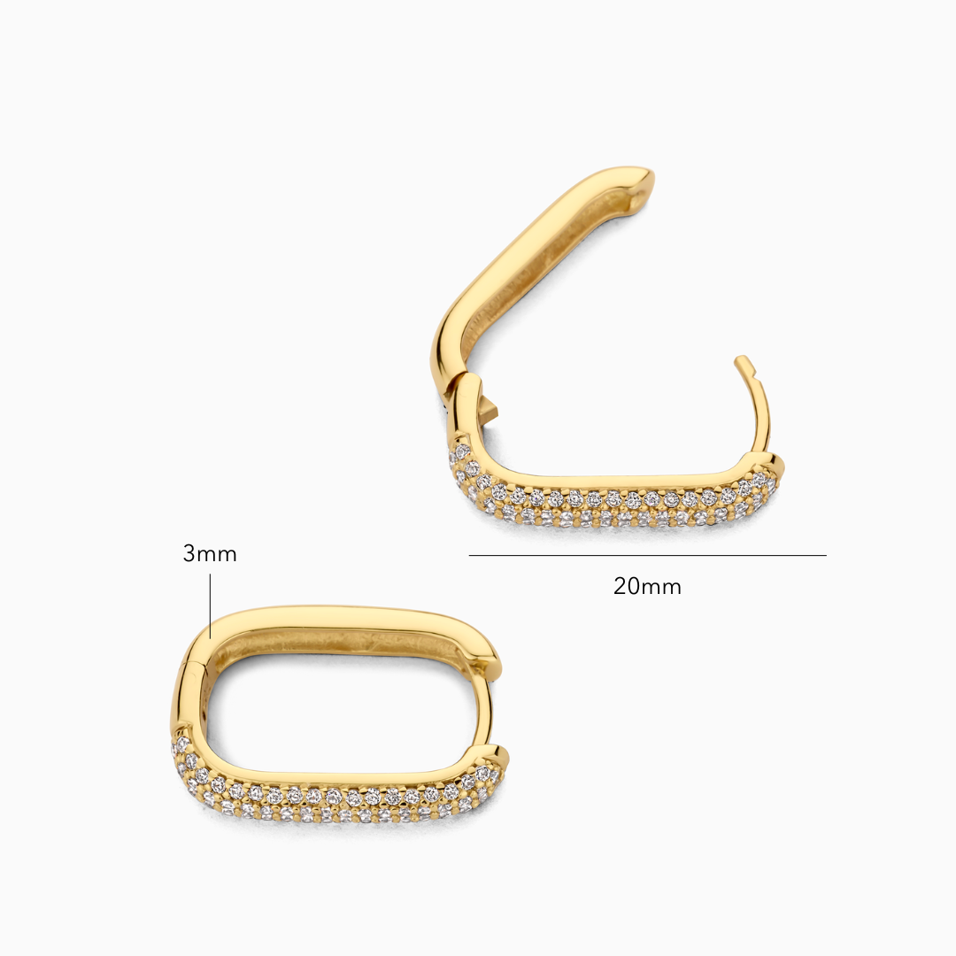 Icon Pavé Hoops | Gold-Westeryn