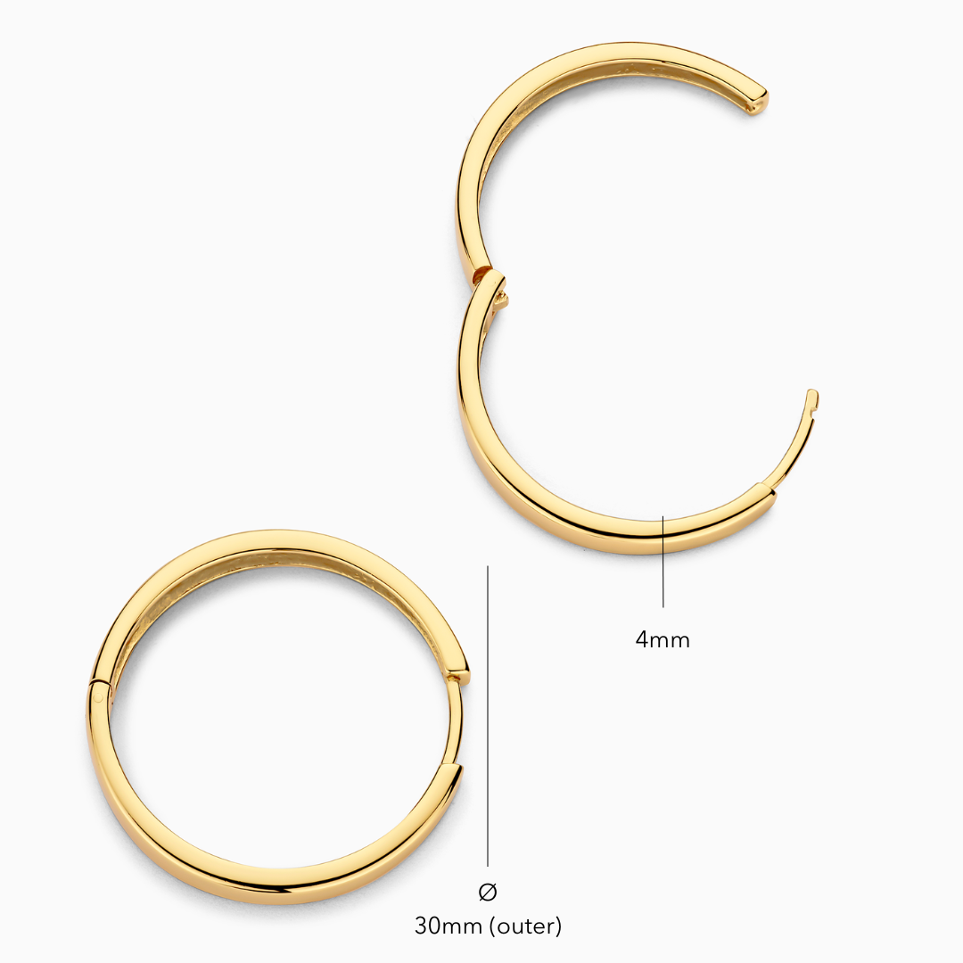 Gia Statement Hoops | Gold-Westeryn