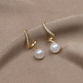 Tam Pearl Wave Earrings-Westeryn