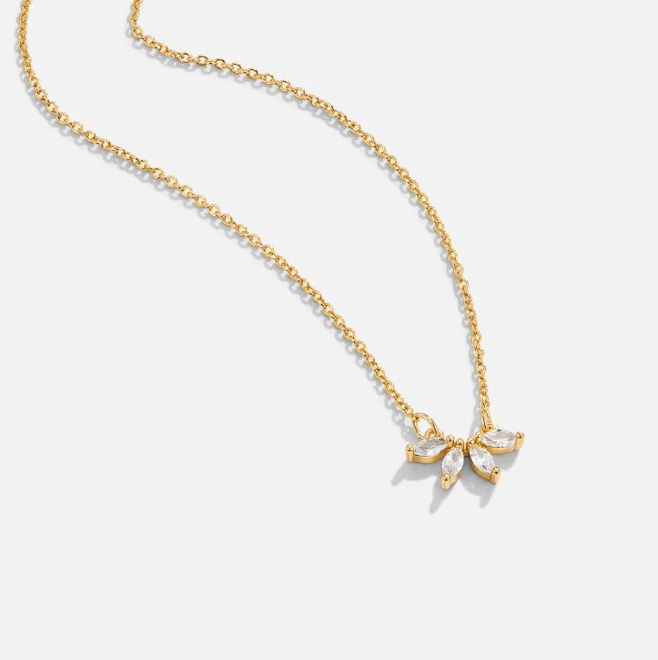 Omelia Crystal Leaf Necklace-Westeryn