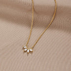 Omelia Crystal Leaf Necklace-Westeryn