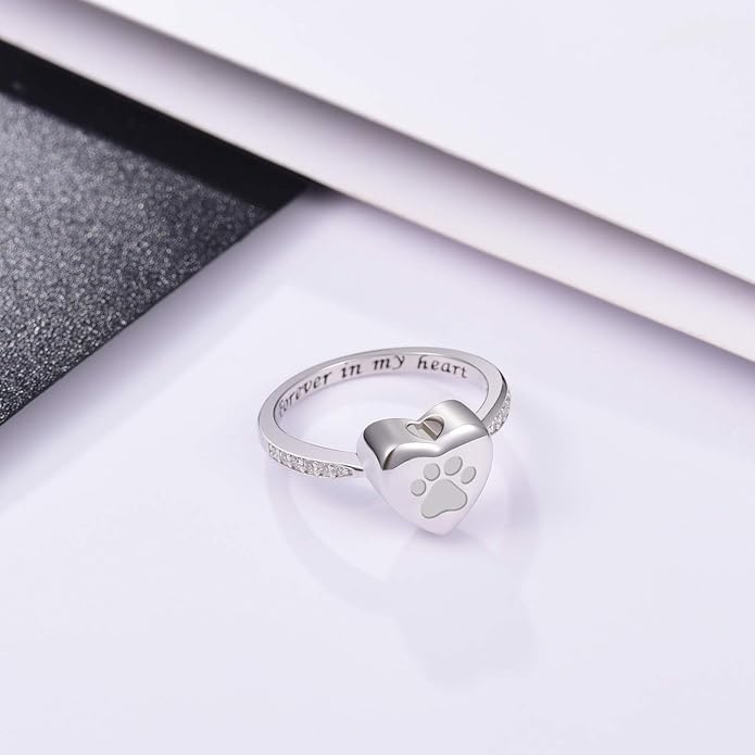 Everlasting Paw Heart Ring-Westeryn