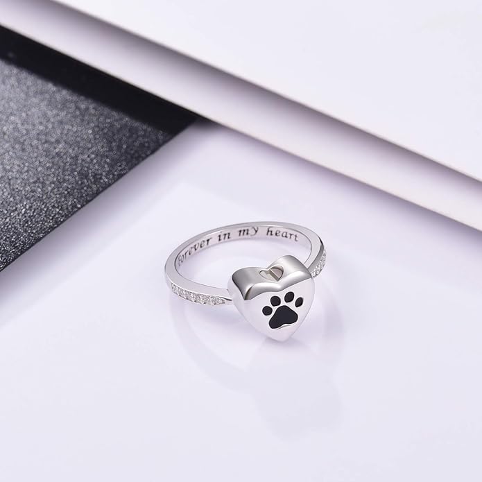 Everlasting Paw Heart Ring-Westeryn