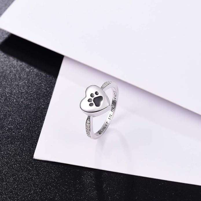 Everlasting Paw Heart Ring-Westeryn