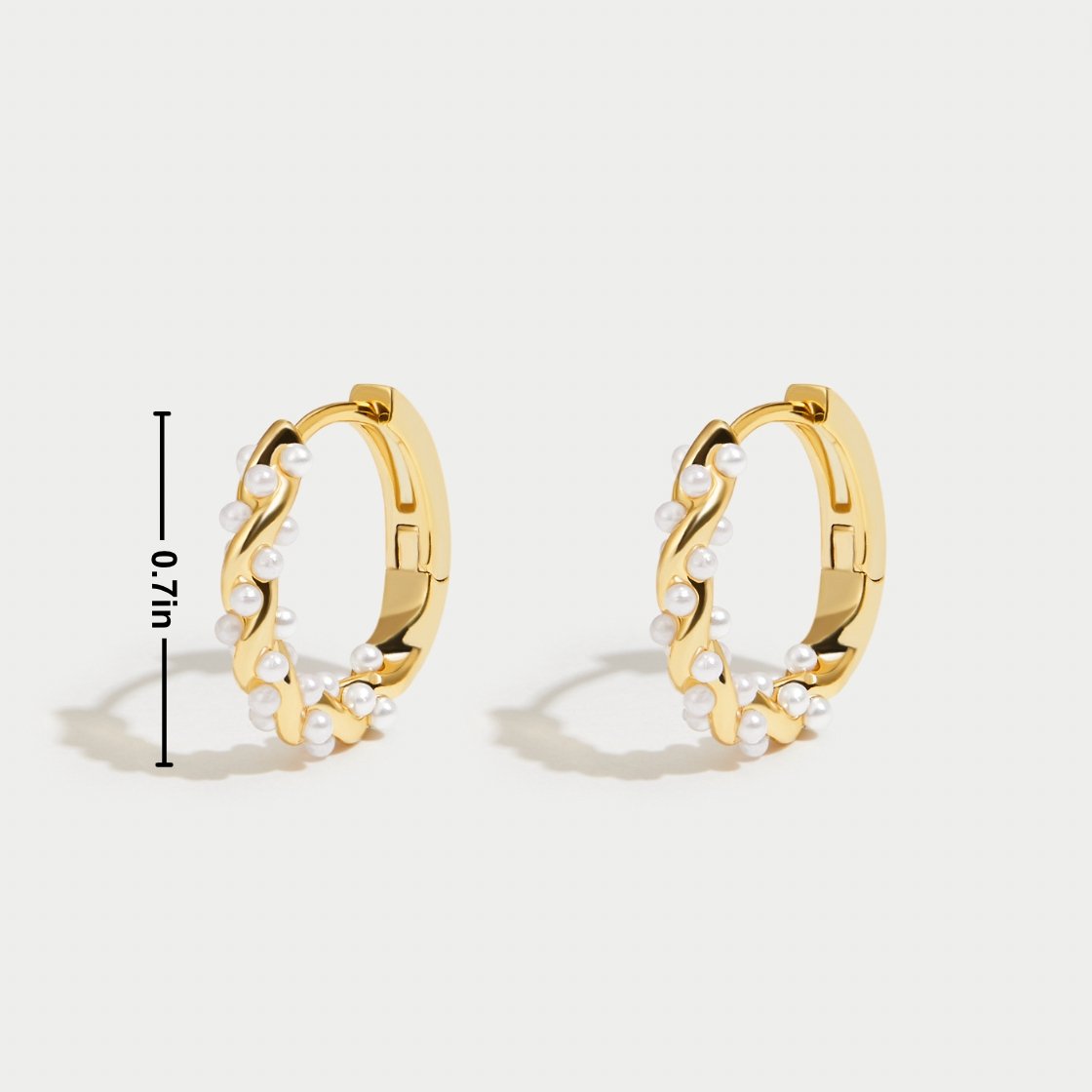 Vale Pearl Hoop Earrings-Westeryn