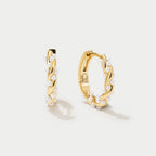 Vale Pearl Hoop Earrings-Westeryn