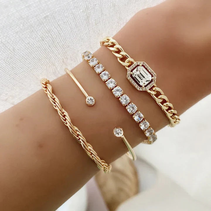 Domitia Calvina Bracelet Set | Gold-Westeryn