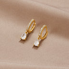 Premium Crystal Gold Earrings-Westeryn