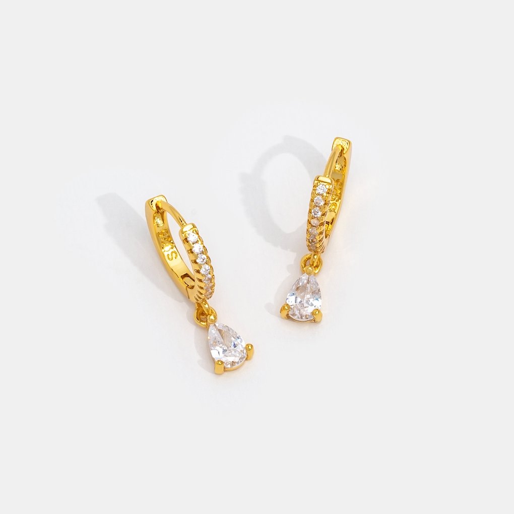 Premium Crystal Gold Earrings-Westeryn